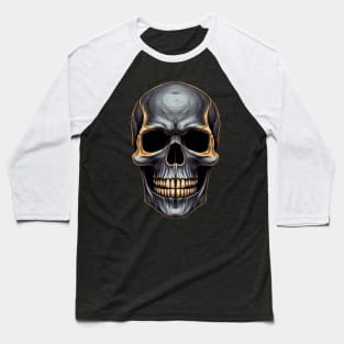 Ghastly Glamour Skull Baseball T-Shirt